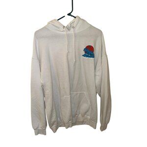 Men's Artist Union Tokyo Ocean Wave Graphic  Hoodie XL Pullover Kangaroo Pockets